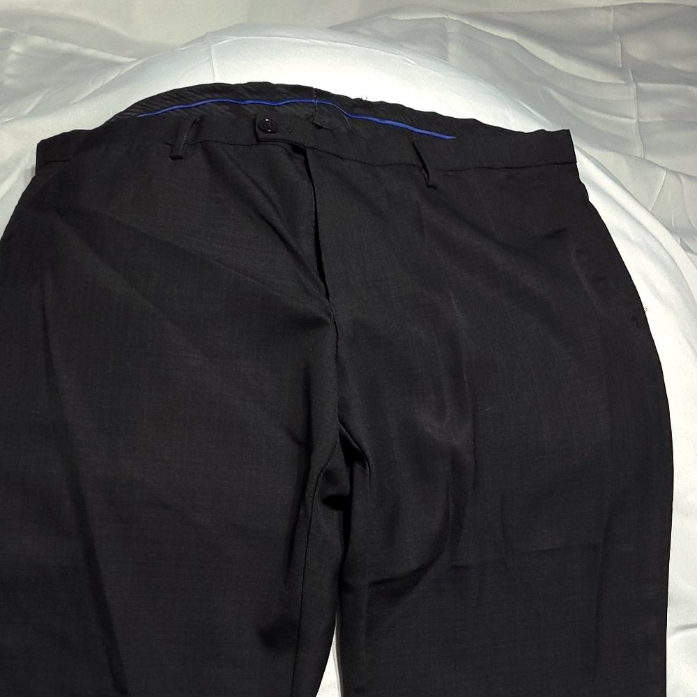 Black Pattern flat front